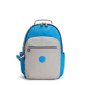 Kipling Seoul Large 15" Laptop Rugzak Blauw | NL 1375QM